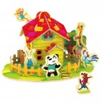 Police Office Forest Cabine - Puzzle 3D din lemn